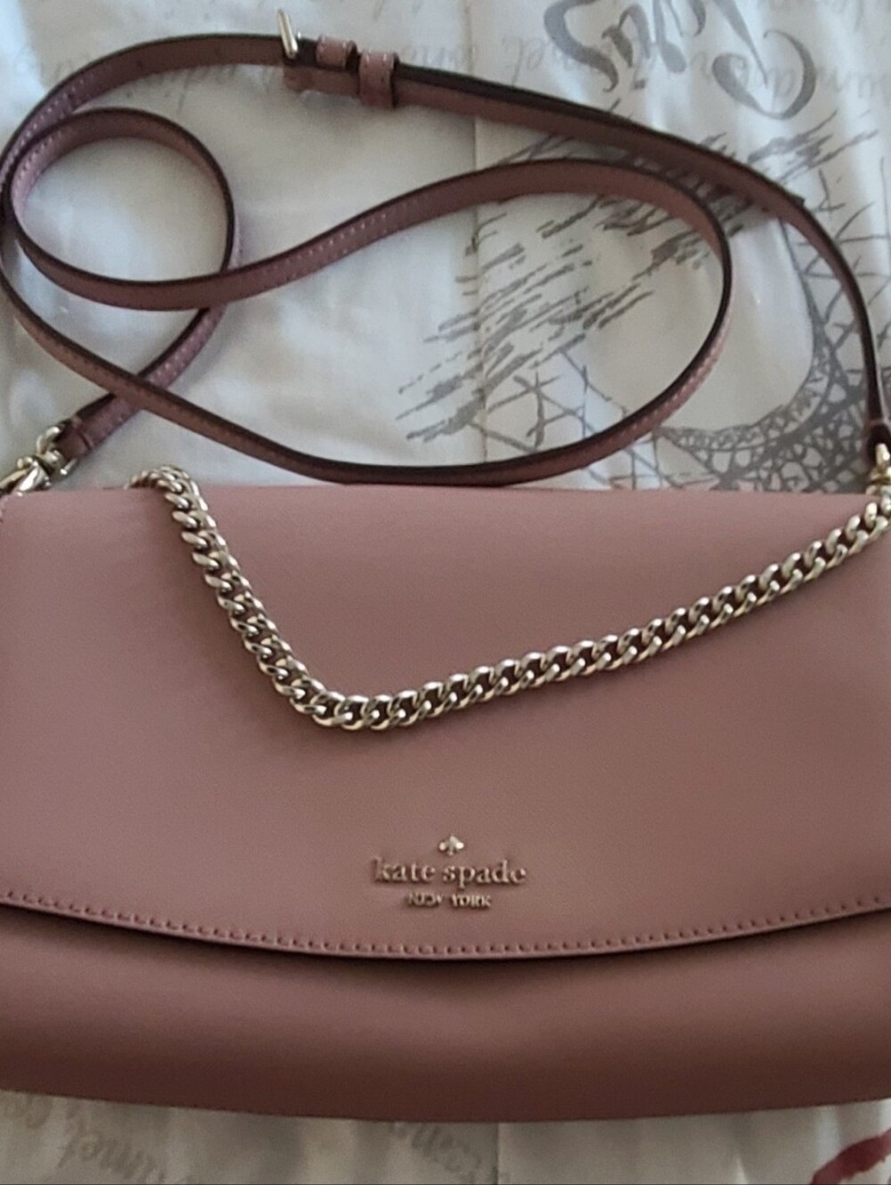 KATE SPADE Crossbody Bag Pink/Nude Shoulder Clutch Brand New Women's Purse